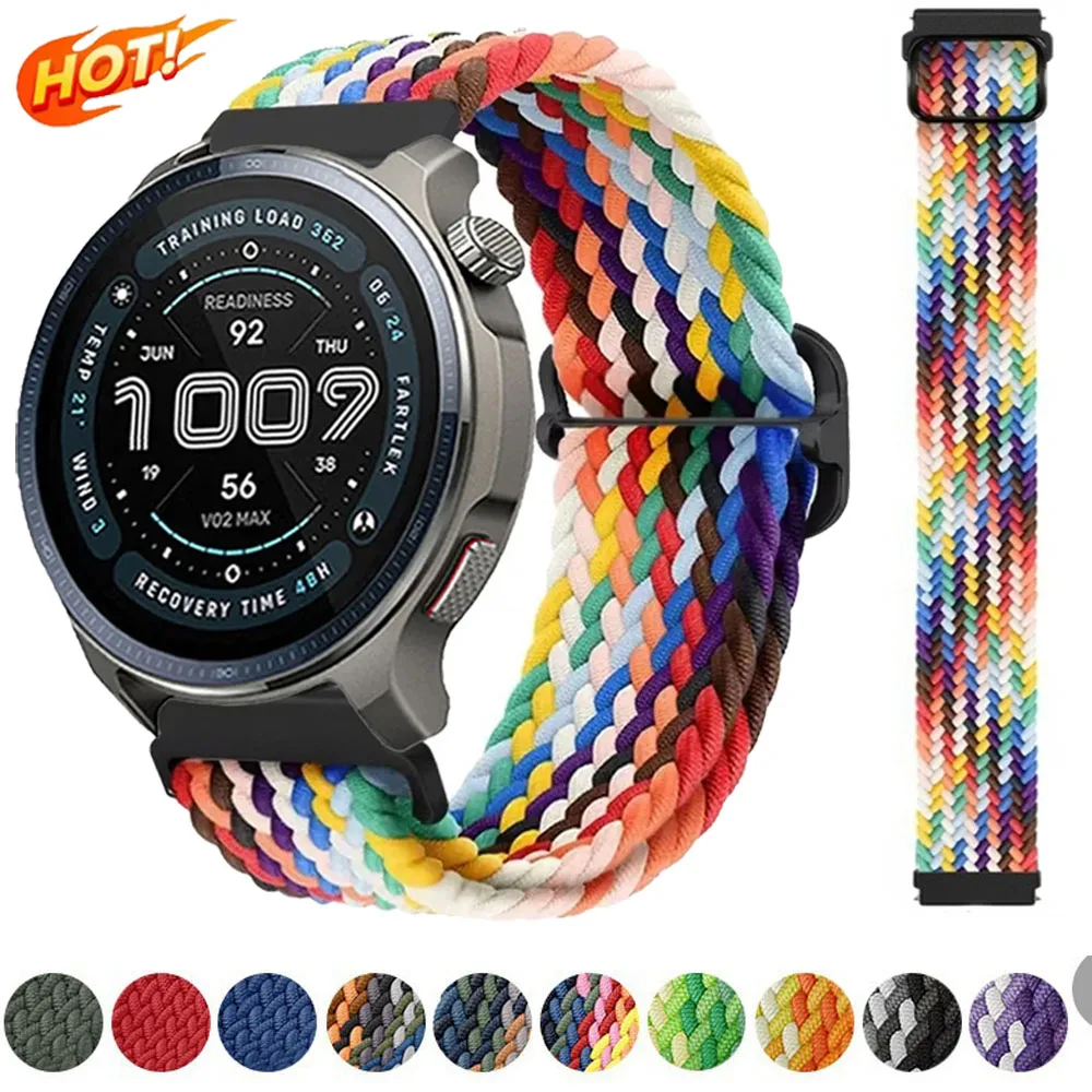 Sport Nylon Strap, 22mm/20mm Adjustable Watchband Bracelet