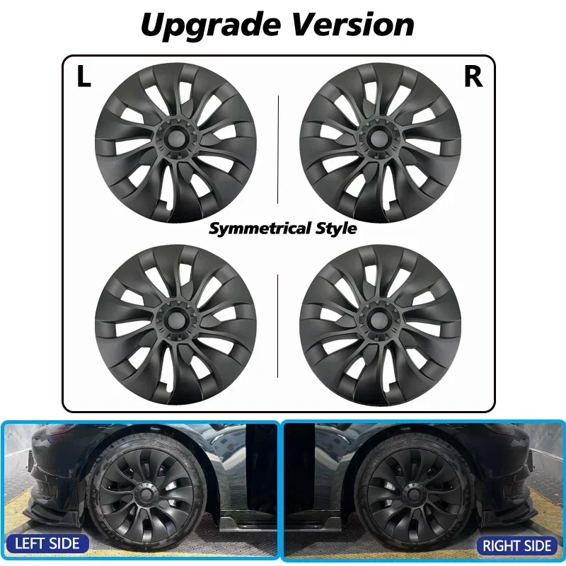 HubCap Car Replacement Performance Wheel Cover Cap Automobile Full Rim Cover Kits Part for Tesla Model 3 18 Inch-4PCS wheel hub covers wheel hub caps