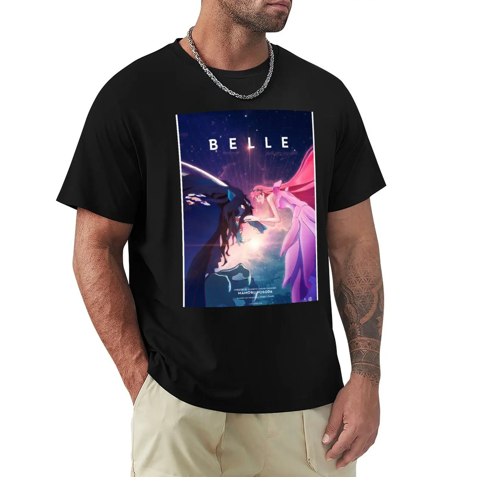 

Belle - Mamoru Hosoda (2022) T-Shirt summer tops new edition oversized t shirts for men