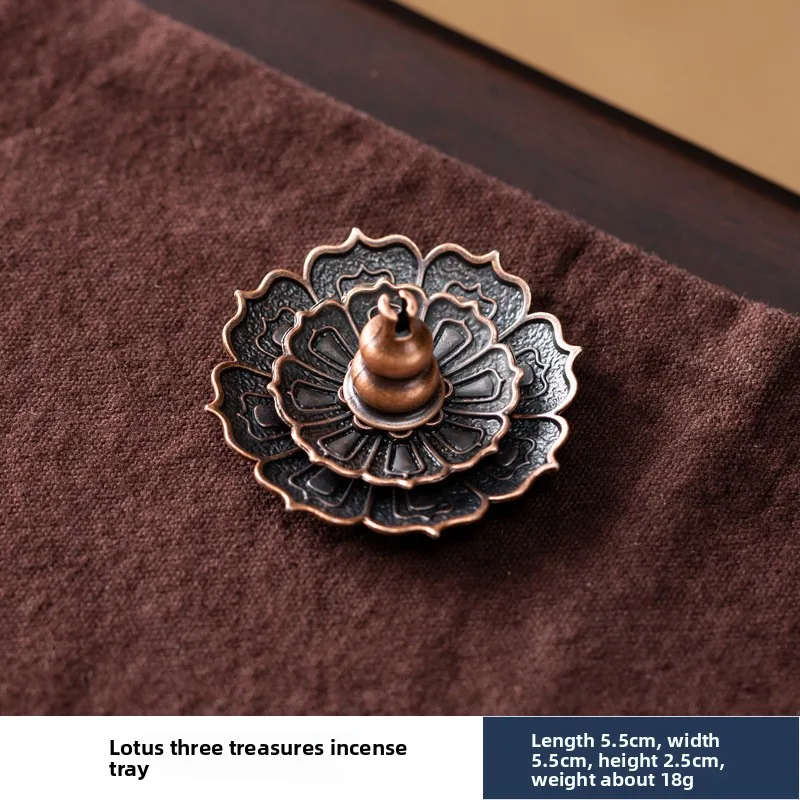 1Pcs Porous Lotus Zen Line Incense Insertion 2-In-1 Incense Holder Sandalwood Burner Lncense Plate Tray Retro Home Decorations - Image 5