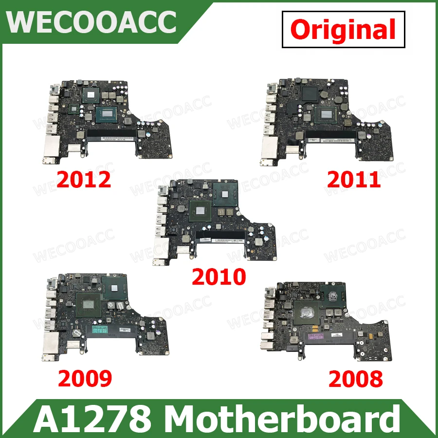 Tested Original A1278 Motherboard For Macbook Pro 13" A1278 Logic Board 2008 2009 2010 2011 2012 Years