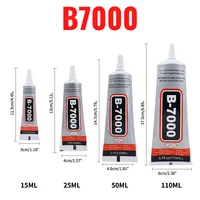 15ML 25ML 50ML 110ML B7000 Clear Contact ซ่อมโทรศัพท์กาว Universal แก้วพลาสติก DIY กาว B-7000 ที่มีความแม่นยํา Applicator 1