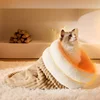 ​​Cozy Burrow Bed: Thermal Winter Cat Cave with Enclosed Sleeping Bag Design - Snuggle Sanctuary for Anxious Cats & Small Dogs 3