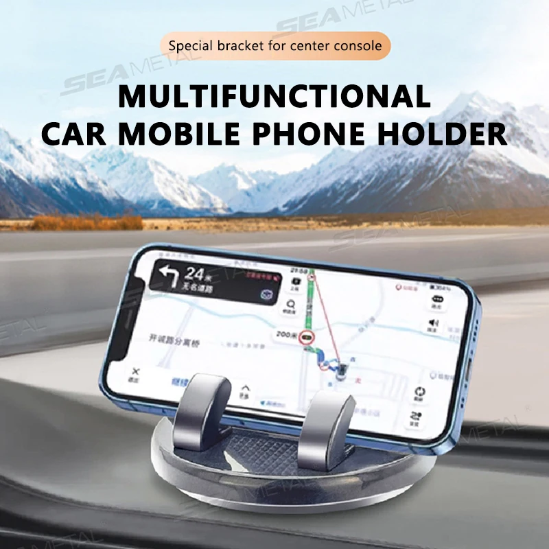 Plastic Car Phone Mount 360 Degree Rotatable Dashboard Holder