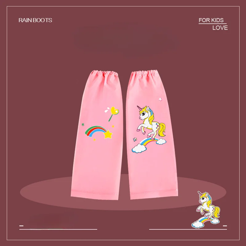 Children's Tall Rain Pants Set Kindergarten Anti-dirt Anti-fouling Boys and Girls Waterproof Baby Rain Cute