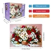 High Quality 70cm*50cm 1000pcs Flower Jigsaw Puzzle Adult Stress Relief Beautiful Landscape Painting Puzzle Wall Decor 2