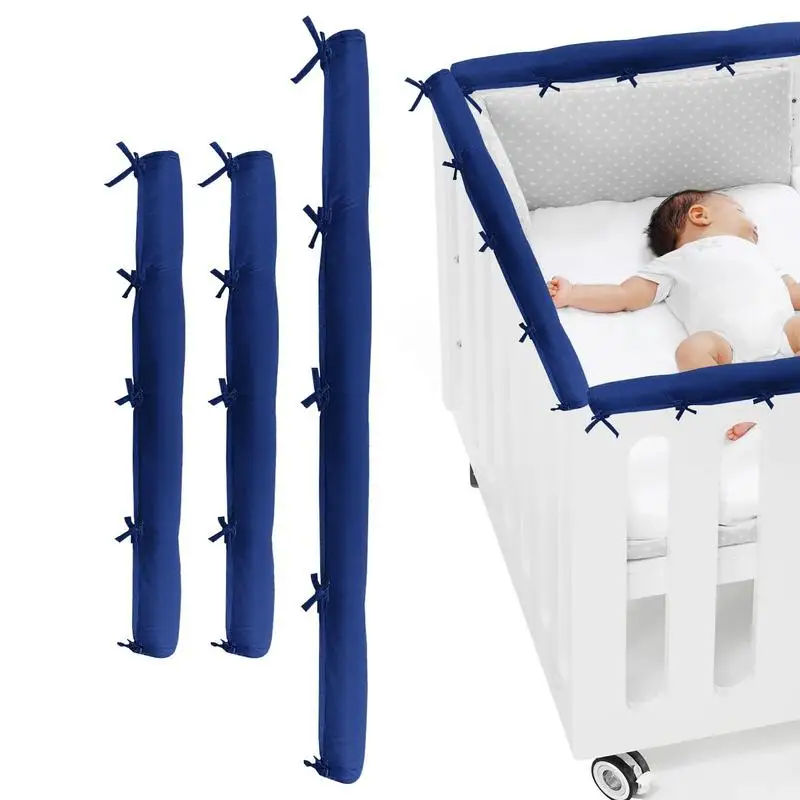 Thickened Baby Crib Rail Cover Anti bite Strip Stitching Bed Anti