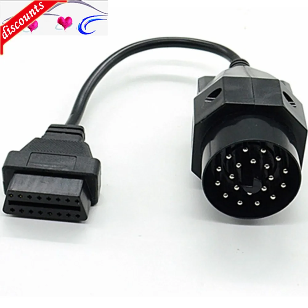 

1Pc OBD II Adapter for BMW 20 pin to OBD2 16 PIN Female Connector e36 e39 X5 Z3 for BMW 20pin Newest Free Shipping