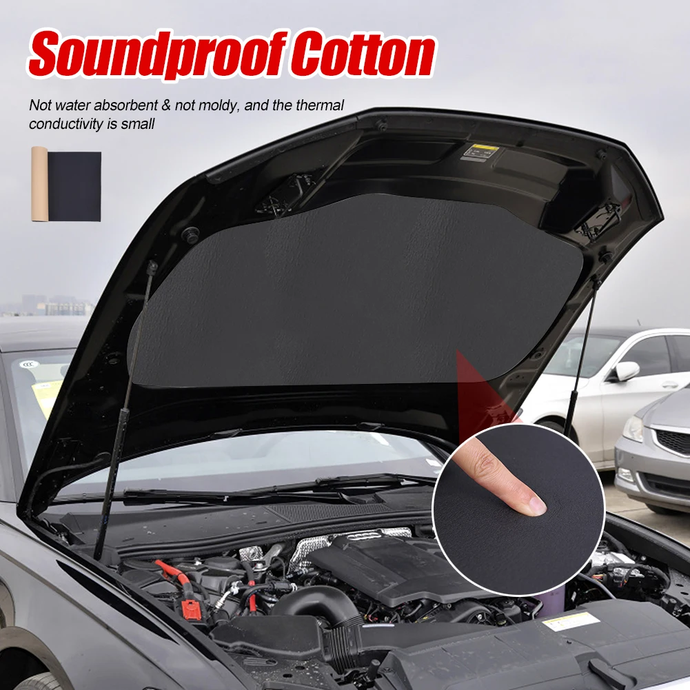 30x50cm Cotton Car insulator foam Shockproof Sound Hood Heat Proofing Waterproof Shield Van Insulation Noise Deadening sound proof mat sound insulation mat soundproofing cotton sound deadener mat heat insulation mat sound insulation cotton soundproofing foam sound absorbing foam