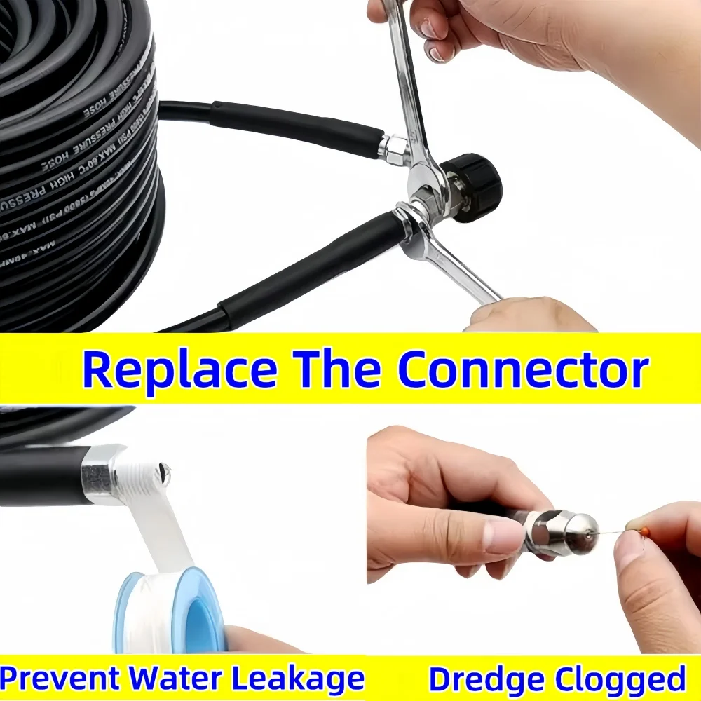 ケルヒャーk2〜k7/hd/hds用の下水道排水洗浄ホース,排水ジェットキット