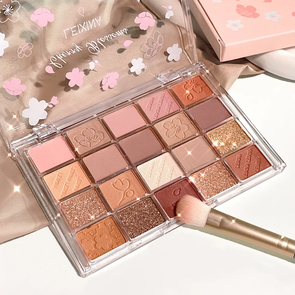 20-Color Eyeshadow Palette with Glitter, Shimmer, and Matte Finishes – Instagram Makeup Palette
