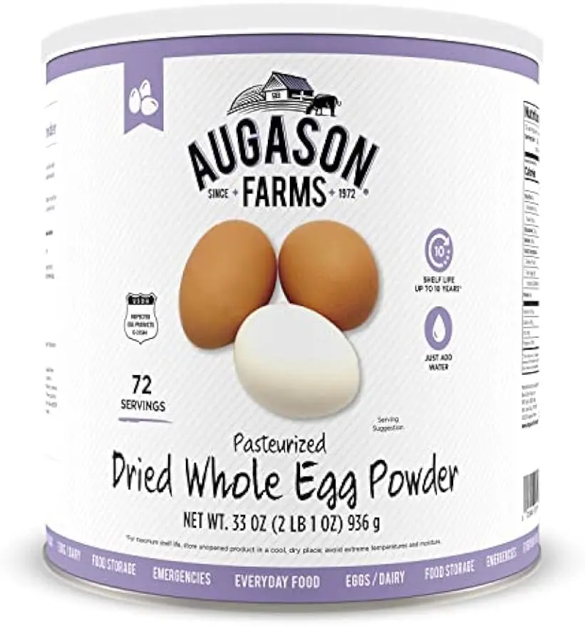 

Полностью сушеные яйца для ферм Augason, 2 фунта, 1 унция (1 в упаковке)
