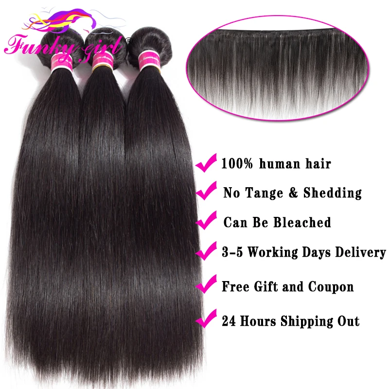 30 32Inch Peruvian Bone Straight Bundles With Closure Transparent 13x4 Lace Frontal With Bundles Hair Weave Bundles With Closure