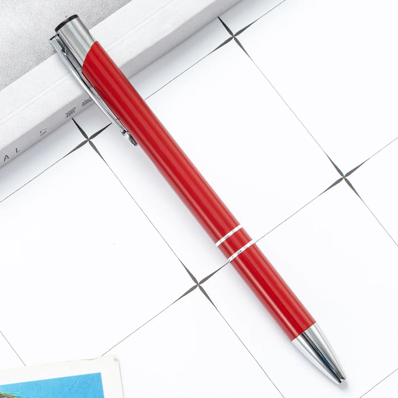 

100pcs/lot Custom Logo or Name Colors Crystal Business office Ballpoint Pen for Stationery Office & School
