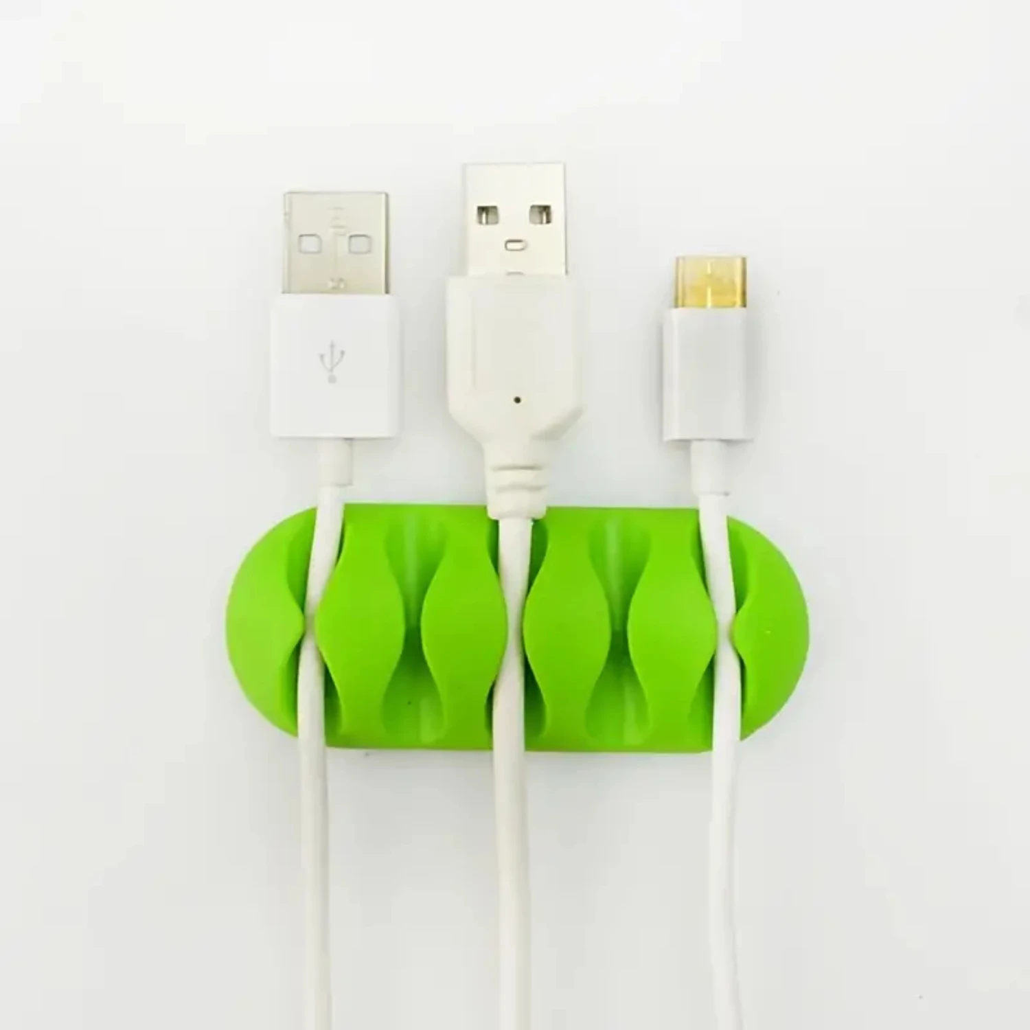 1pc 5 In 1 USB Data Cable Holder Charger Holder Desktop Fixed Card