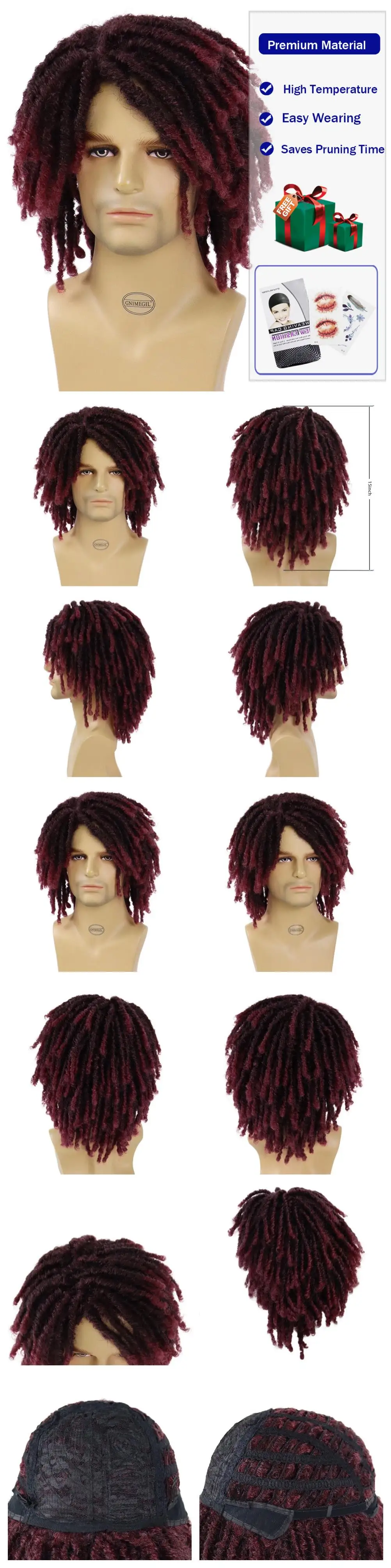 Bob, Ombre Brown, cabelo Twist de crochê,