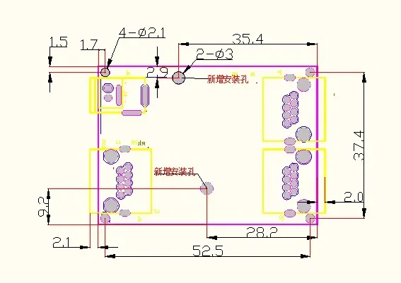 OEM 공장 직송 미니 고속 이더넷 네트워크 LAN 허브 스위치 보드, 2 레이어 PCB 3, rj45, 5V, 12V 헤드 포트, 10 mbps, 100mbps, 3 포트