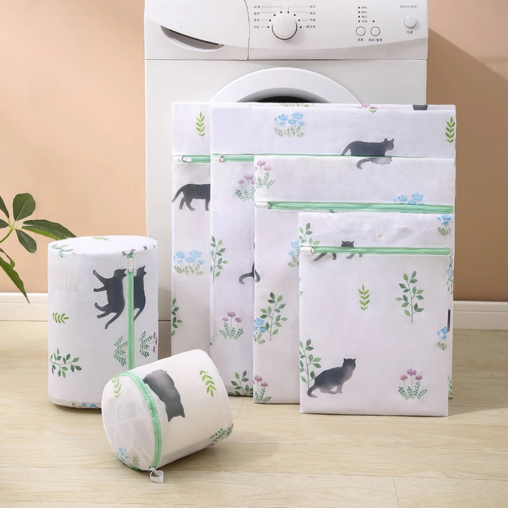 

6PCS Mesh Laundry Bag Polyester Laundry Wash Bags Fine Net Laundry Basket Laundry Bags For Washing Machines Mesh Bra Bag