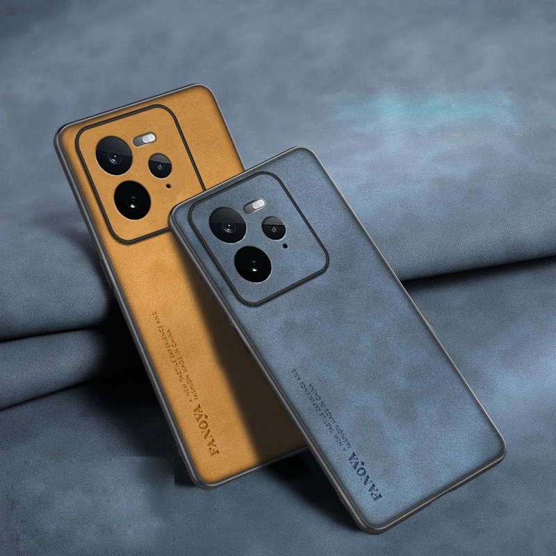 Premium Shockproof Matte Leather Case with Soft Skin Feel