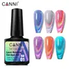 Canni Reflective Gel Bright Effect Party Shining Rainbow Cat Eye Nail Gel Polish 7.3ml Semi Permanent Glitter Laser Nail Lacquer 4