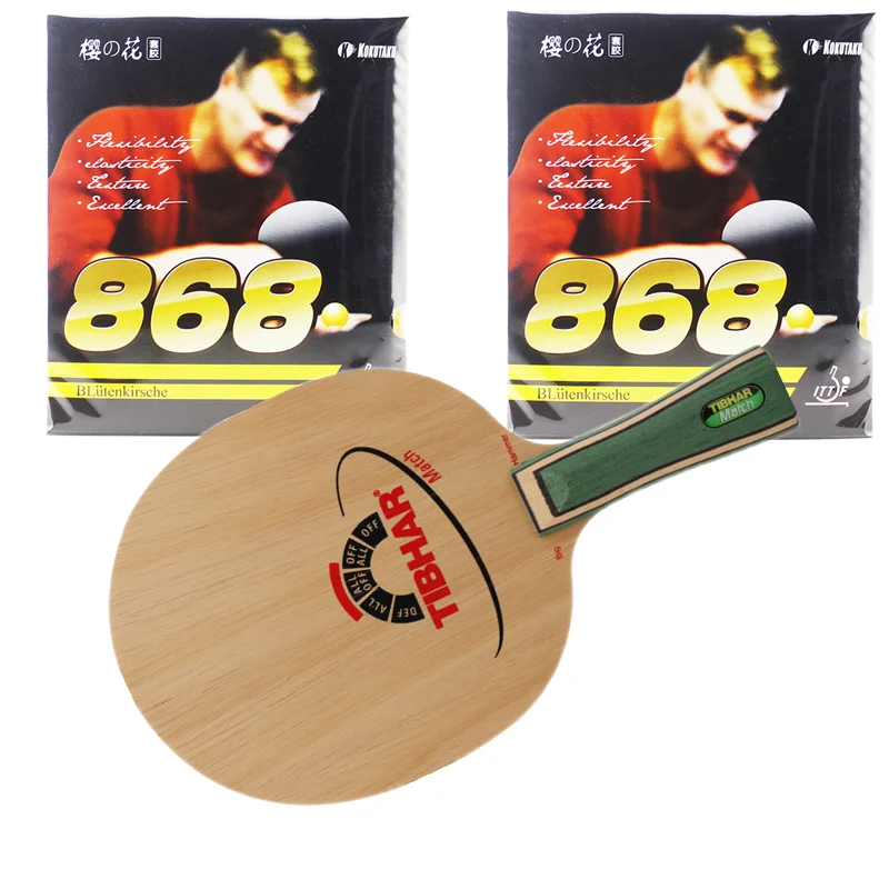Tibhar Match Blades With 868 Rubbers Ping Pong Rackets Hight Quality