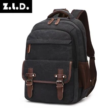 

Solid color canvas scool bag school backpack high capacity laptop backpack oem backpacks mens bookbag