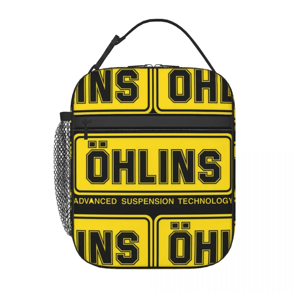

Ohlins Shock Logo Insulated Lunch Bag Tote Food Handbag
