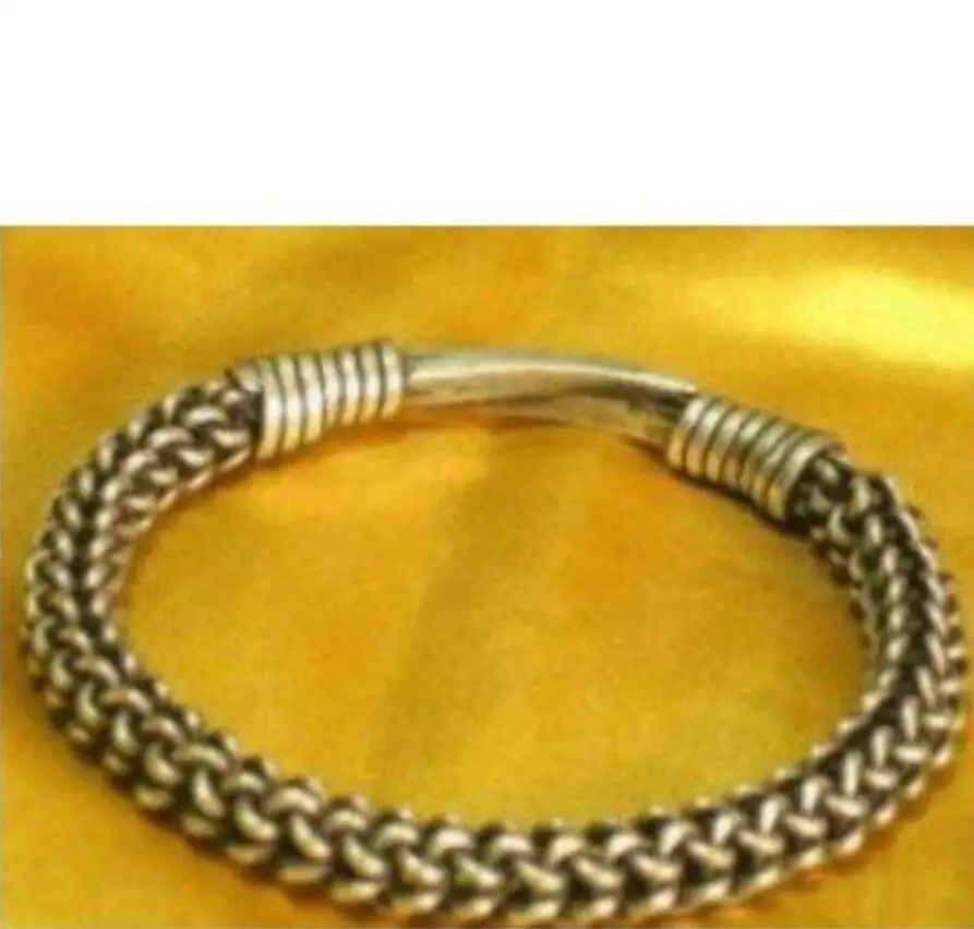 Bracelet Asiatique En Argent Sterling - Bijou Occasion Style Ethnique