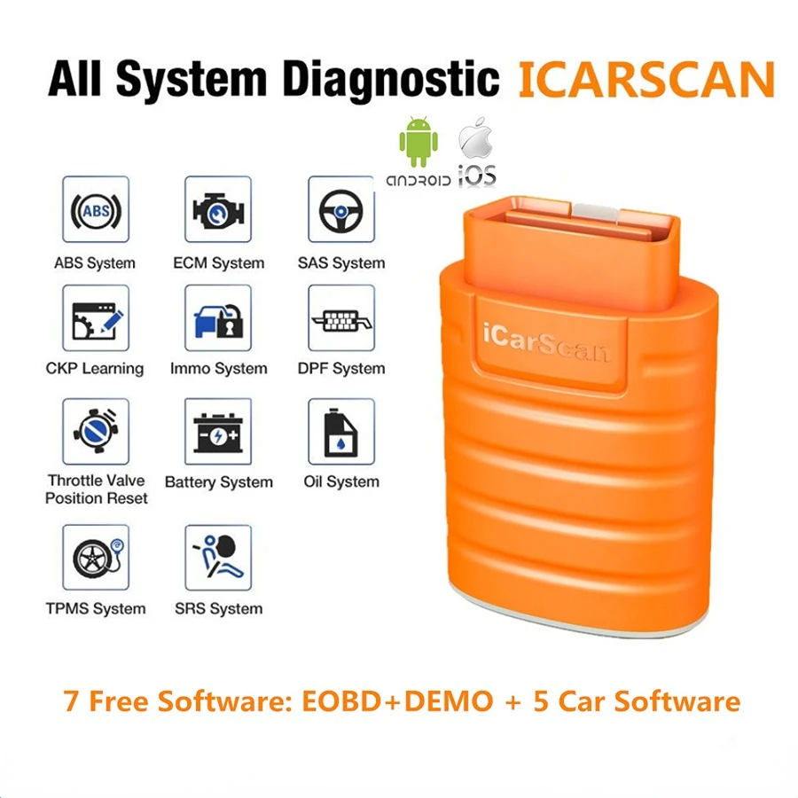 Newest LAUNCH ICARSCAN with 7 Free Software ICAR SCAN X431 IDIAG