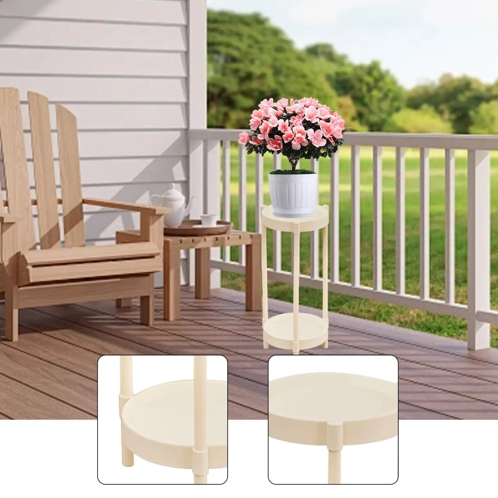 Plant Stand Home Decor Fashion Versatile Flower Corner Rack Potted Plant Holder Potted Display Rack for Home Yard Office Kitchen