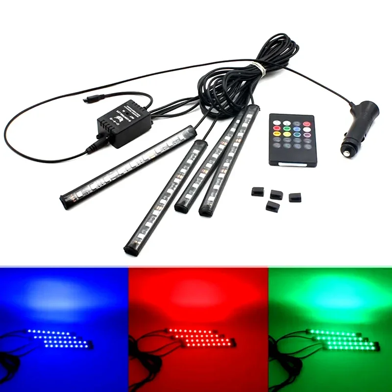 

12 В автомобильная светодиодная лампа RGB