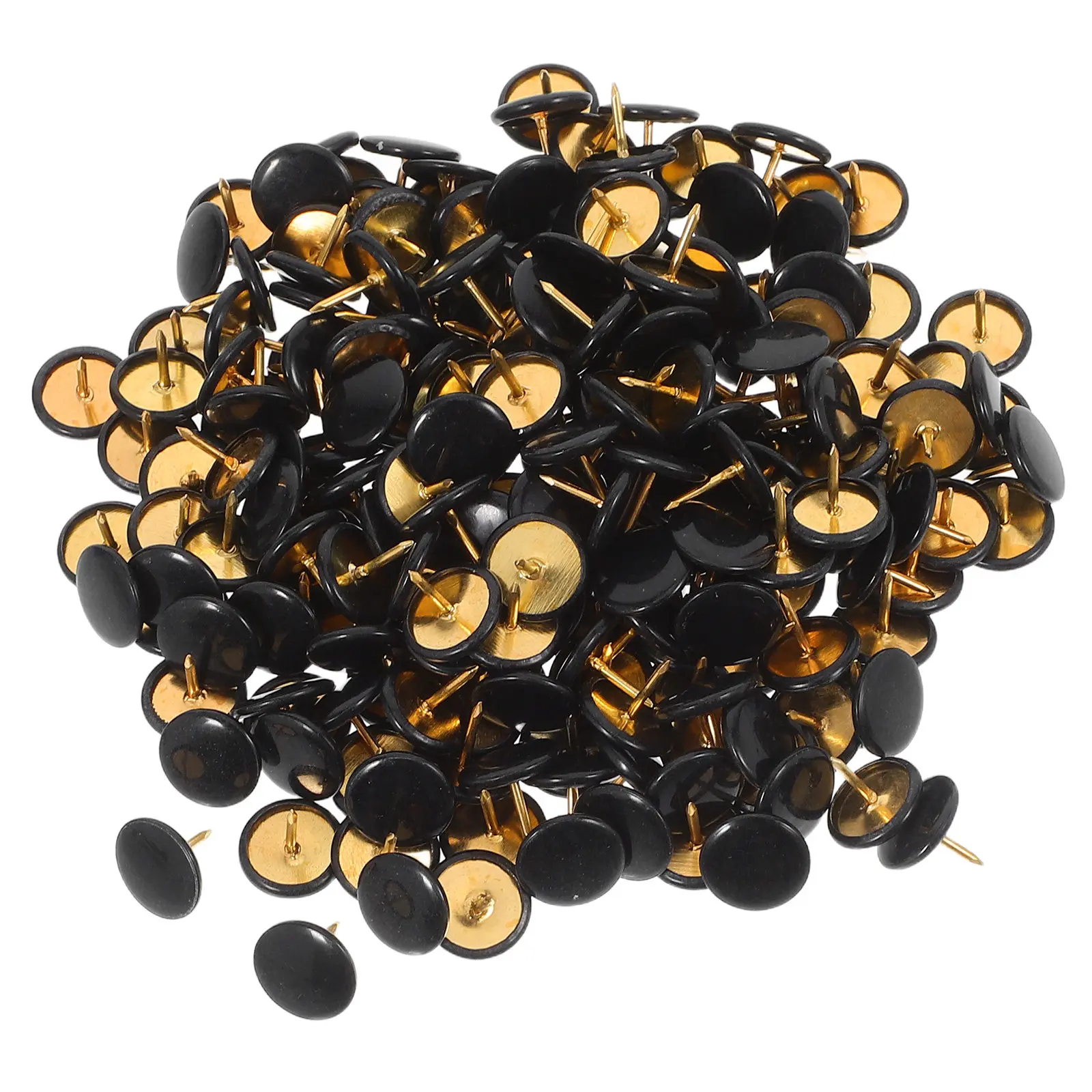 둥근 머리형 게시판 핀 플라스틱 평면 머리형 압정 코르크 보드 사진용 평면 푸..