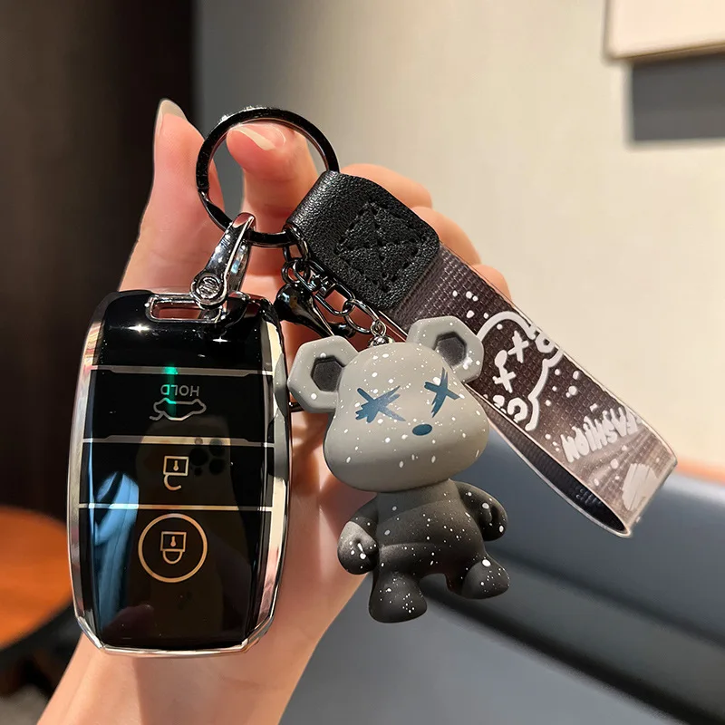 OFFCURVE For Kia Key Fob Cover With Keychain, Special Key Fob Case - Main Image
