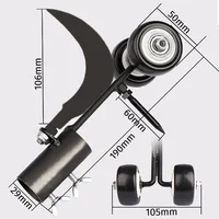 Portable Gap Weeder Grass Trimmer Adjustable Length Weed Weeding Lawn Weed Remover No Need To Bend Down Gardening Mowing Tool 2