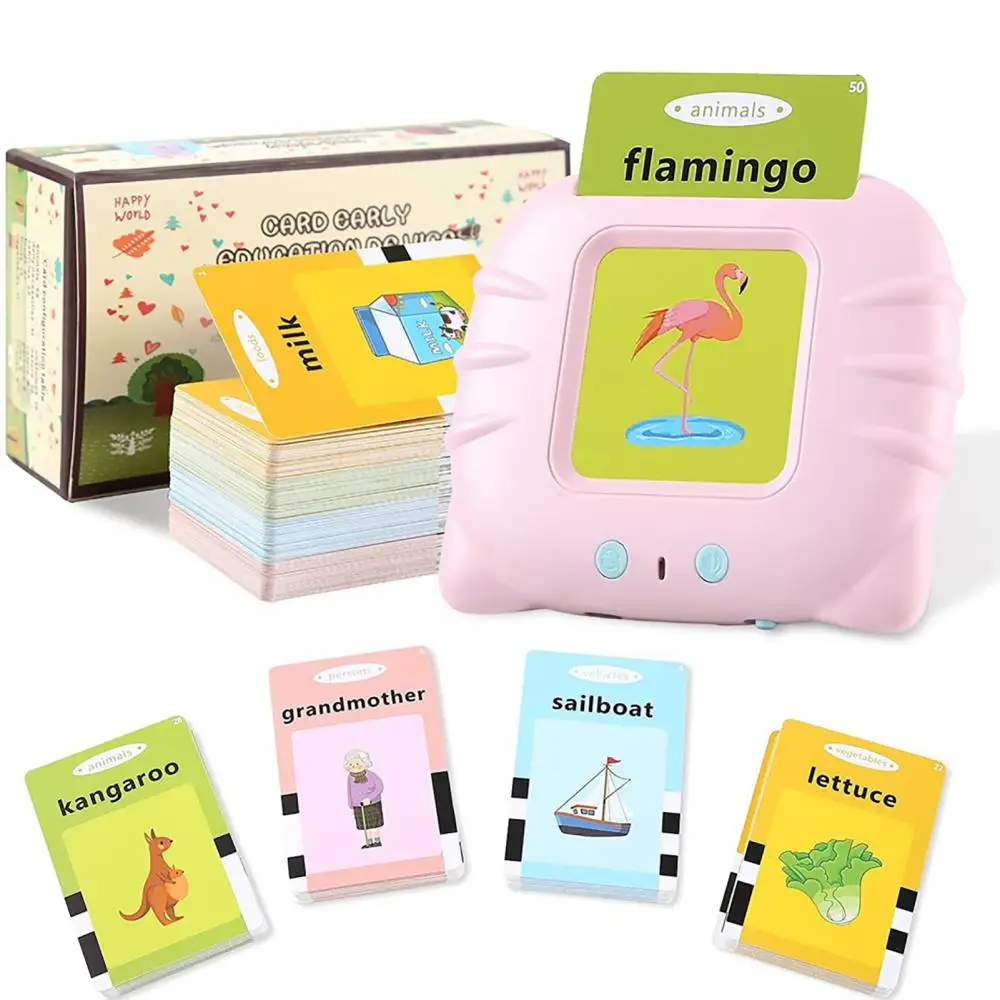 Talking Flash Cards Educational Toys - Talking Flashcards Learning Toys For Toddlers - Montessori Toys Flash Cards For Age 3 4 5 6
