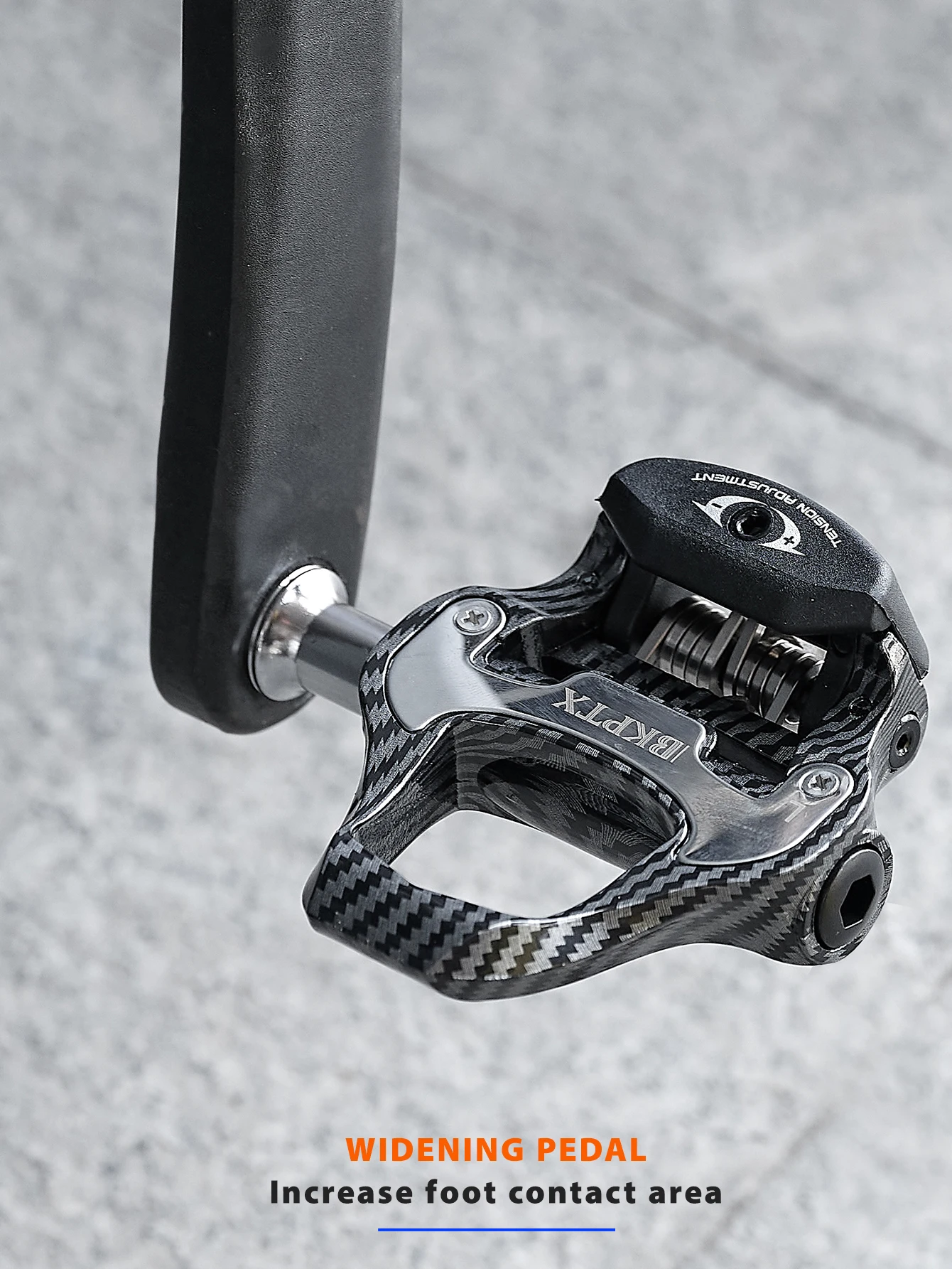 BKPTX R31 Rennrad-Pedal, Kohlefaser-Lager, Pedal für Look Keo, selbstsicherndes Fahrradmuster, ultraleichte professionelle Pedale – Detail 11