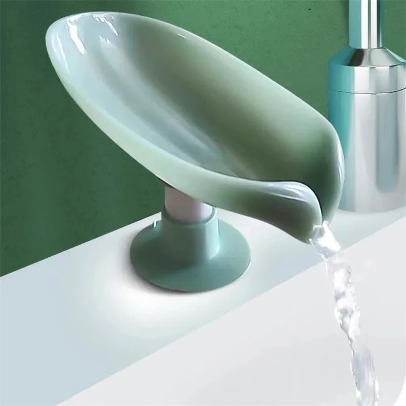 Leaf Shape Soap Dispenser Bathroom Shower Soap Dispenser Sponge Holder Kitchen Or Bathroom Accessories Washbasin Dish Soap Dispenser