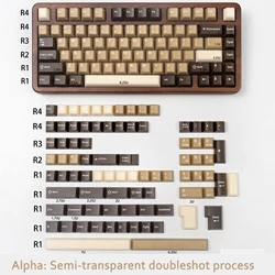 Blue Sky Arctic WOB Cherry Profile Doubleshot ABS Keycaps (Coconut Latte)