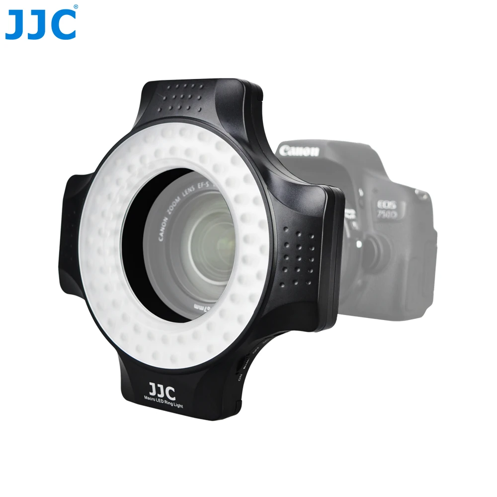 JJCMacroLEDRingFlashSetVariable60LEDswith6AdapterRingLight