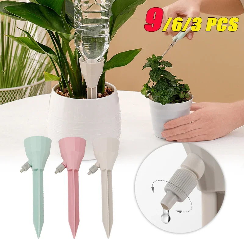 

3 Adjustable Drip Irrigation System Indoor Outdoor Potted Plants Automatic Self-flowing Watering Spikes Gardening Tools