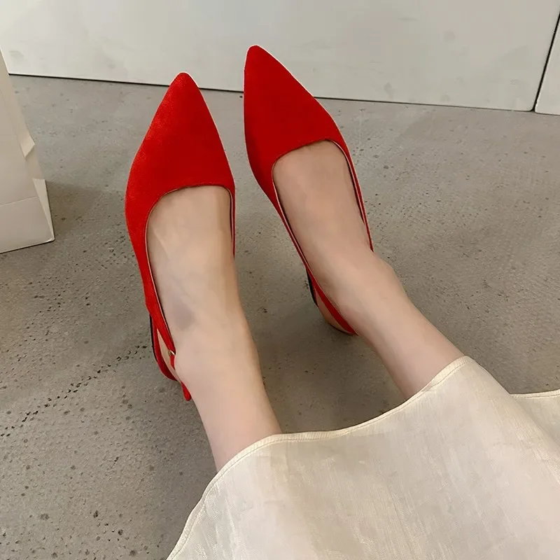 Women's Slingbacks High Heels Classics Fashion Sexy Dress Pumps Pointed Toe Solid Color Shoes women slingback sandals women high heels shoes women dress shoes