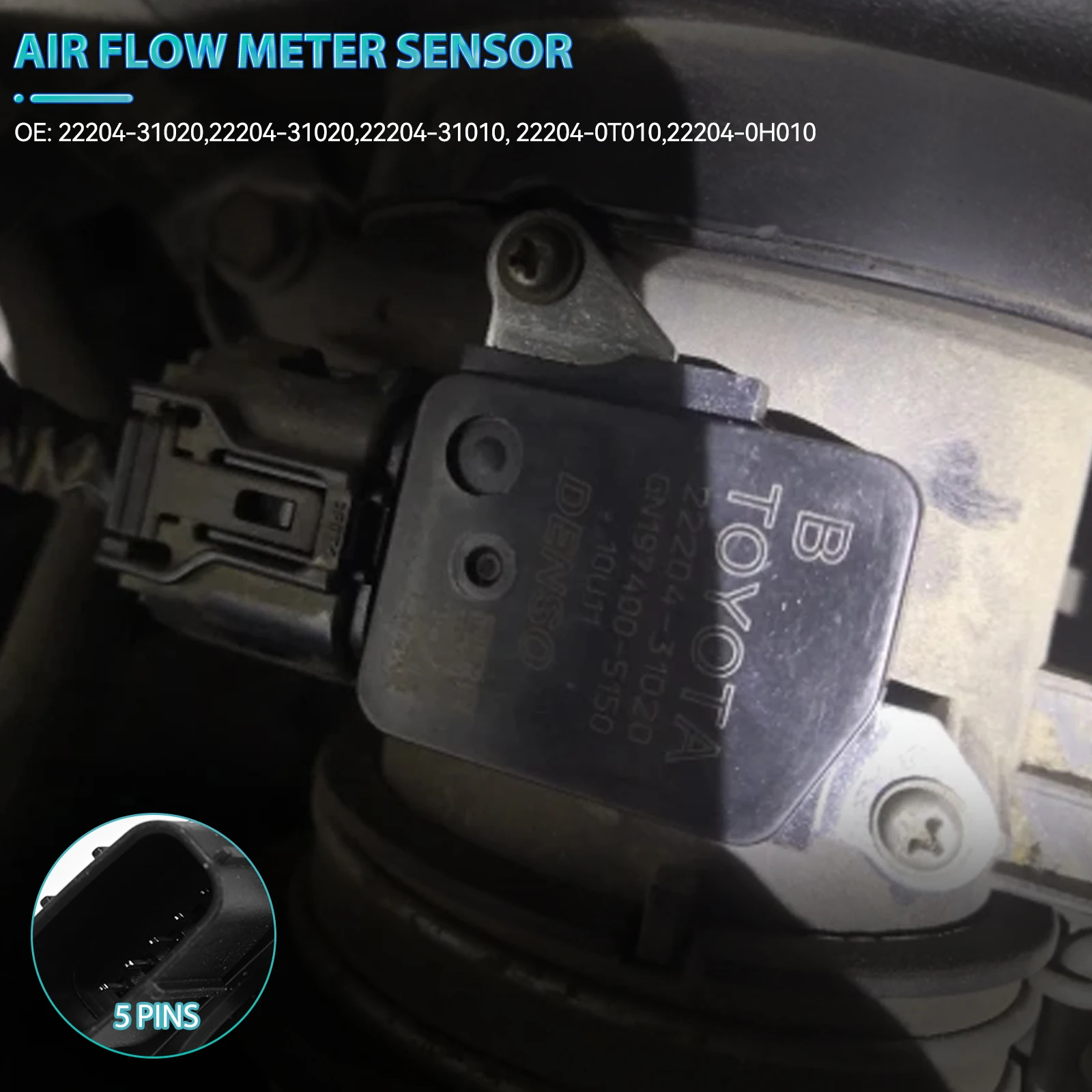 Air Flow Sensor 22204-31020 MAF Mass Air Flow Meter Sensor For Toyota Camry Corolla Rav4 Sienna Lexus IS250 Scion XB IS250