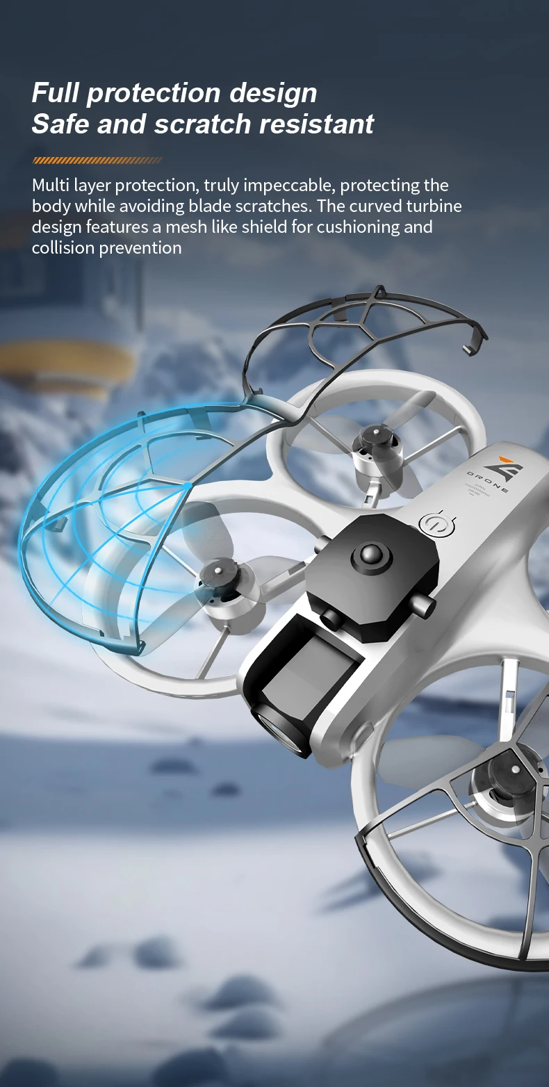 Dron Z4 con cámara HD de 8K, batería de larga duración, 5G, WIFI, modo sin cabeza, Motor sin escobillas para principiantes, cuadricóptero RC con fácil Control