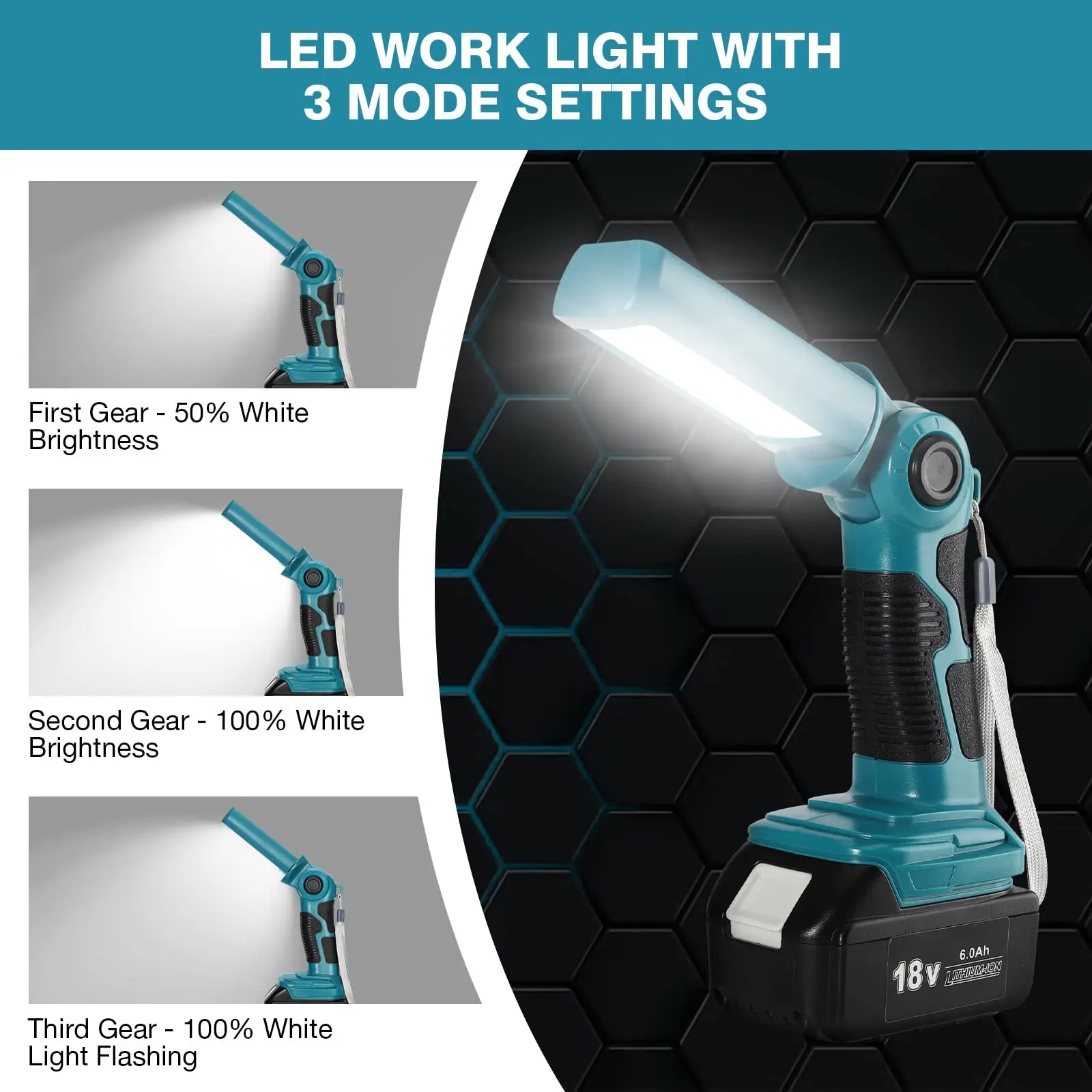 Makita DML 812 G1 Lampe Torche LED Sans Fil 18 V 1250 Lm + 1x Batterie 60 Ah Sans Chargeur 36114822 Makita DML 812 G1 Lampe Torche LED Sans Fil 18 V 1250 Lm + 1x Batterie 60 Ah Sans Chargeur 36114822