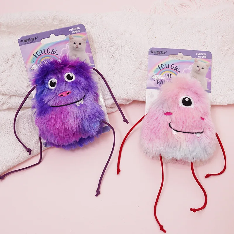 

Cat Toys Since The High Boredom Reliever Catnip Baby Cat Cute Cute Monster Plush Toy Cat Supplies Wholesale