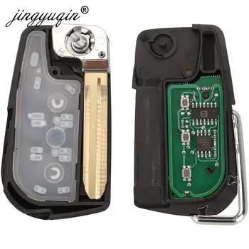 Keyforkess Modificato di Vibrazione 2 /3 Pulsanti del Telecomando Key Fob 433MHz 4D67 Chip per Toyota Prado 120 RAV4 Kluger FCC ID: 50171 - Jingyuqin Modificato di Vibrazione 2 3 Pulsanti del Telecomando Key Fob 433MHz 4D67 Chip per