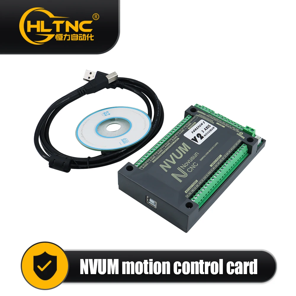 NVUM Mach3 Controller Card Support Stepper and Servo Motor 200Khz With MPG Channel 4Axis 5axis 6 axis USB or Ethernet