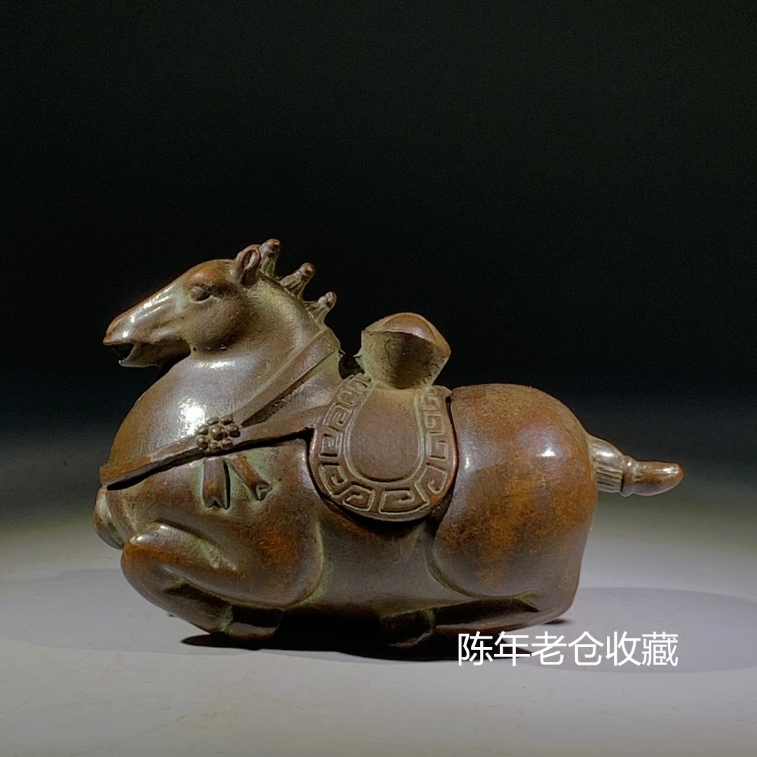 

Классическая искусственная медная посуда Ming Qing, бронзовые скульптуры, лошади Тан, знаки зодиака