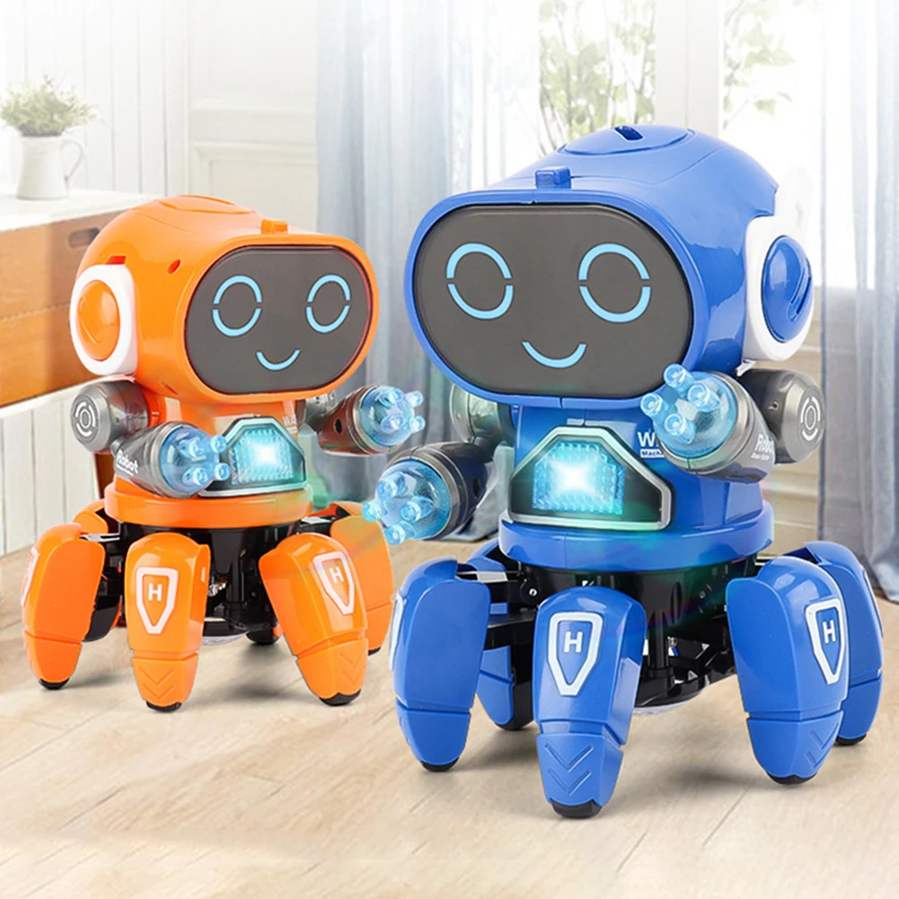 Fun Electric Dance Music Light Walk Doll Robot Toy for Children Kid Boy  Girl Baby Toddler 7 8 9 12 Months 1 3 5 2 To 4 Years Old