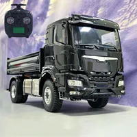 Toys 4x4 1/14 Hydraulic RC Dumper Trucks Metal Cabin Radio Control Assembled Tipper Car Light Sound  Vehicle Models for Boys 1